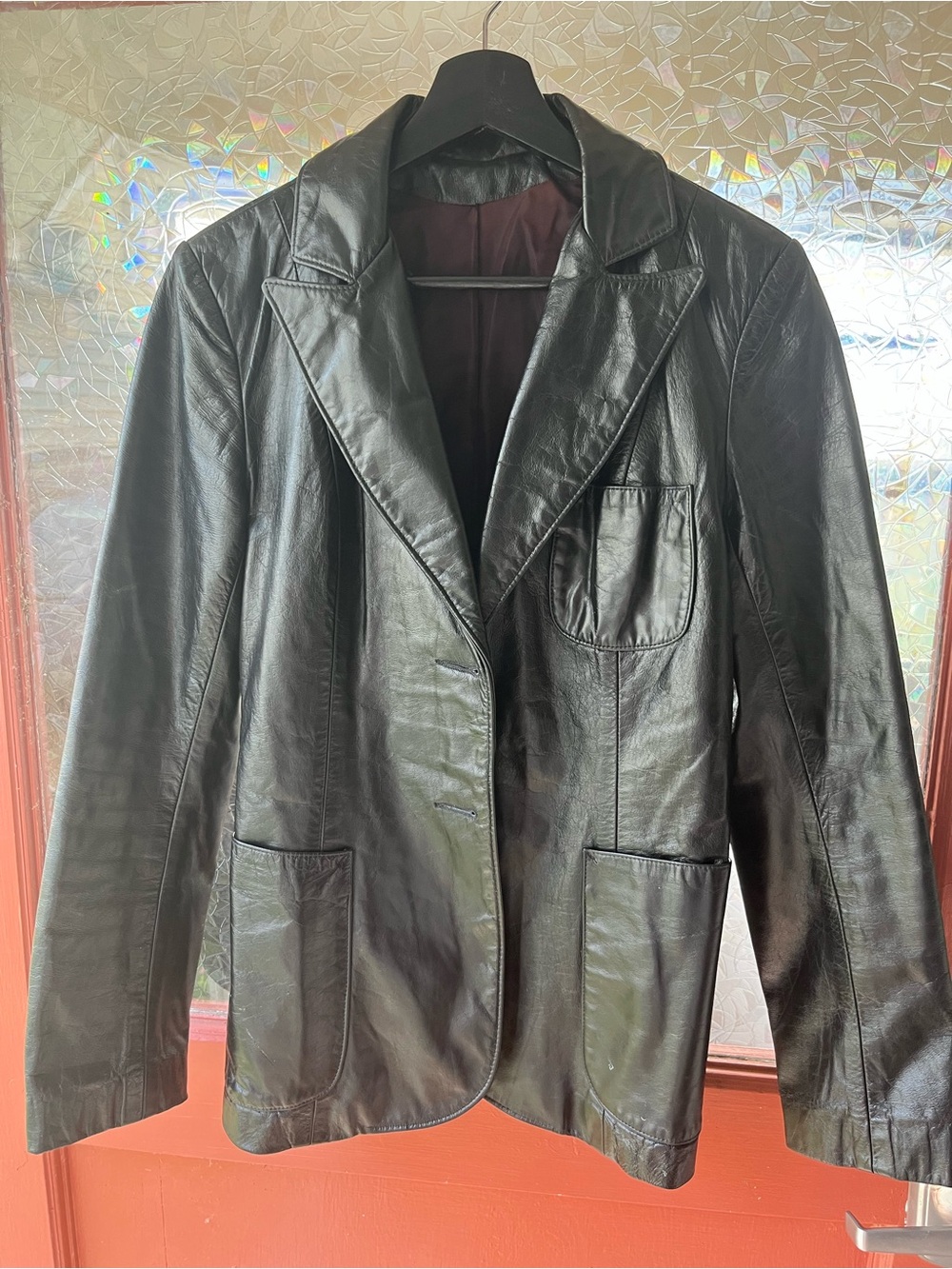Wilsons Leather Black Women's Leather Blazer Jacket